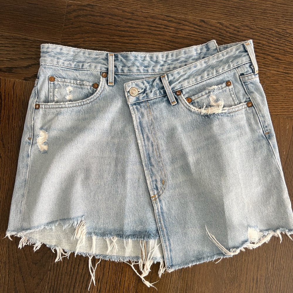 AGOLDE Criss Cross Skirt